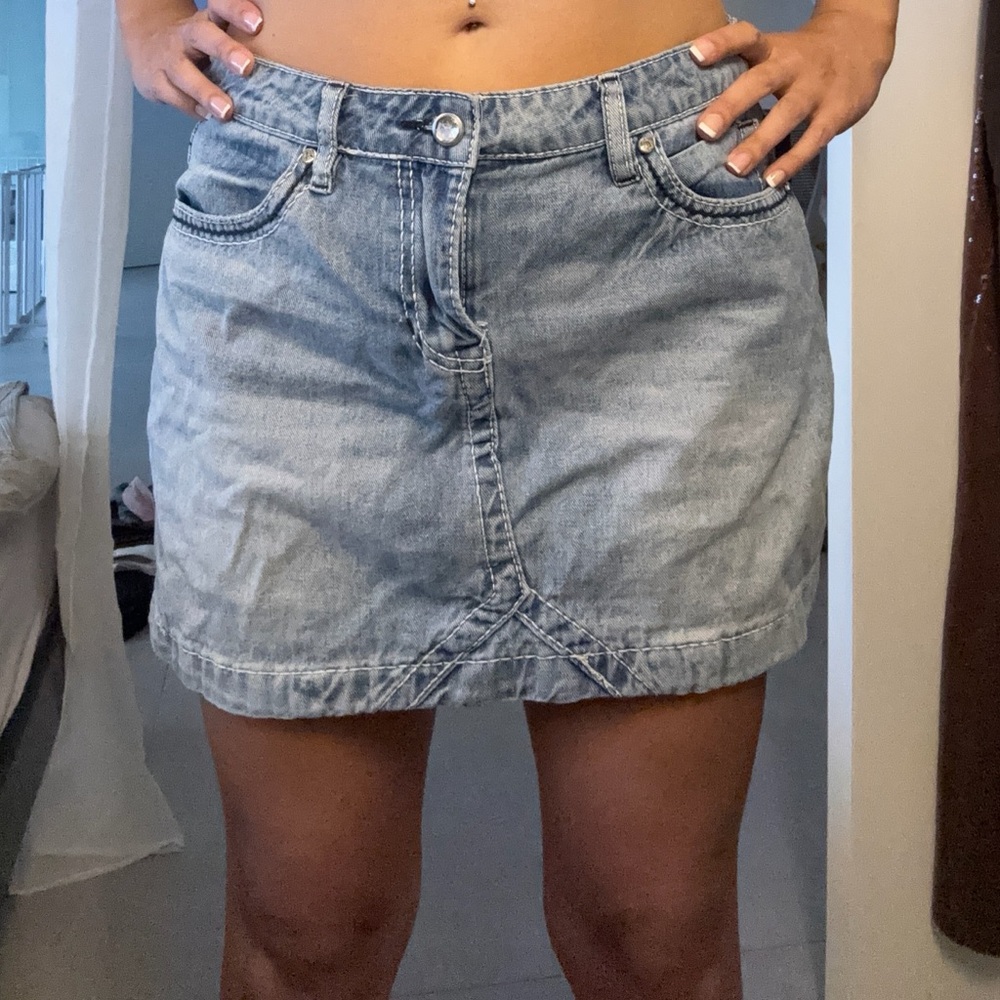PTCL Blue Denim Mini Skirt